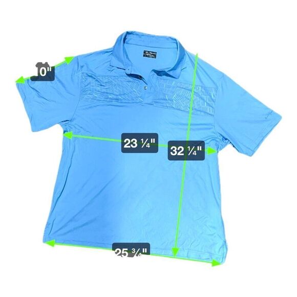 Ben Hogan Mens Performance Polo Shirts Lot of 2 2XL XXL Blue Short Sleeve Golf - Picture 4 of 10